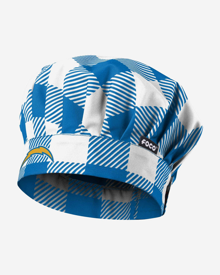 Los Angeles Chargers Plaid Chef Hat FOCO - FOCO.com