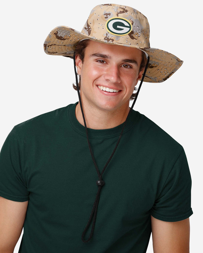 Green Bay Packers Dark Desert Camo Boonie Hat FOCO - FOCO.com