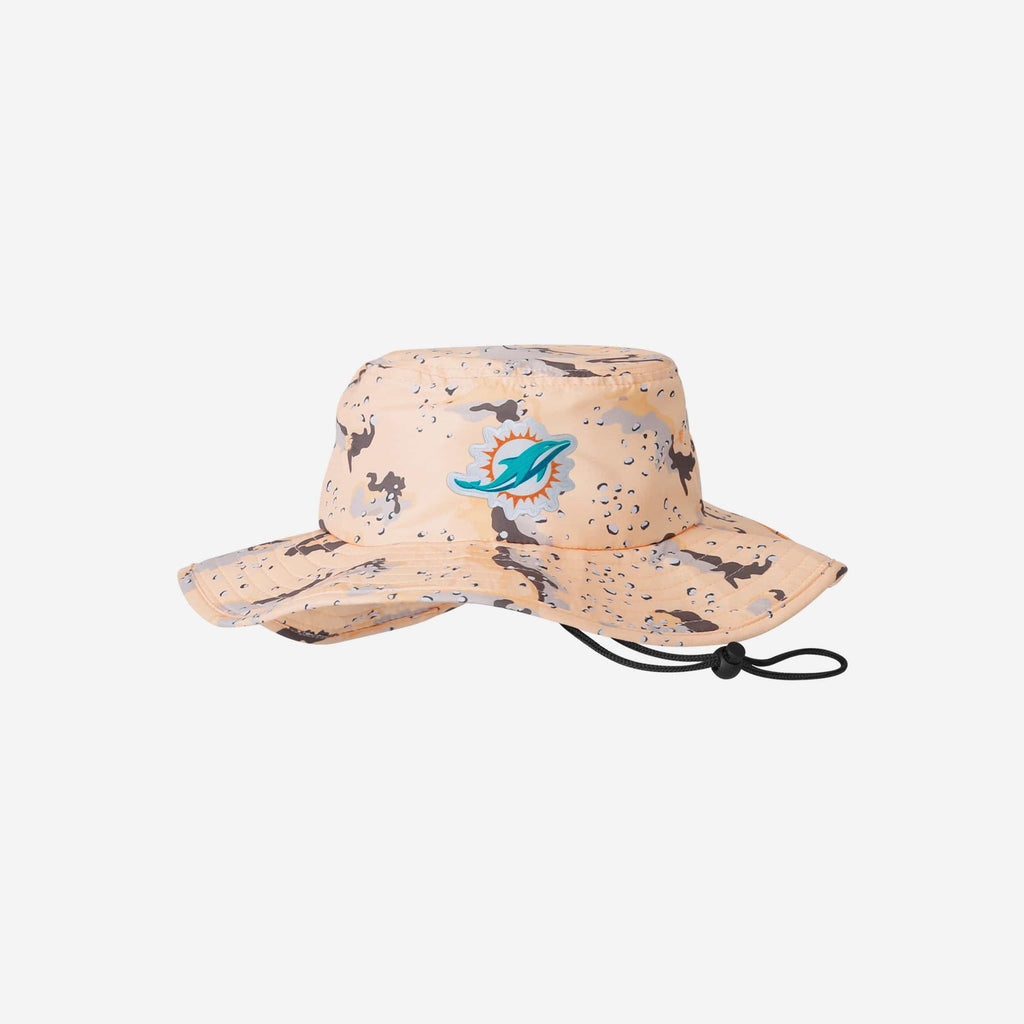 Miami Dolphins Light Desert Camo Boonie Hat FOCO - FOCO.com