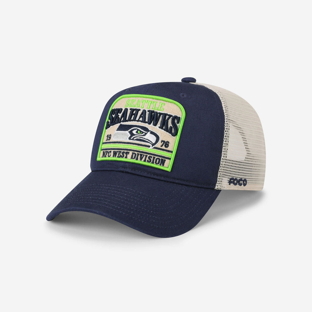 Seattle Seahawks Truckstop Patch Trucker RF Cap FOCO - FOCO.com