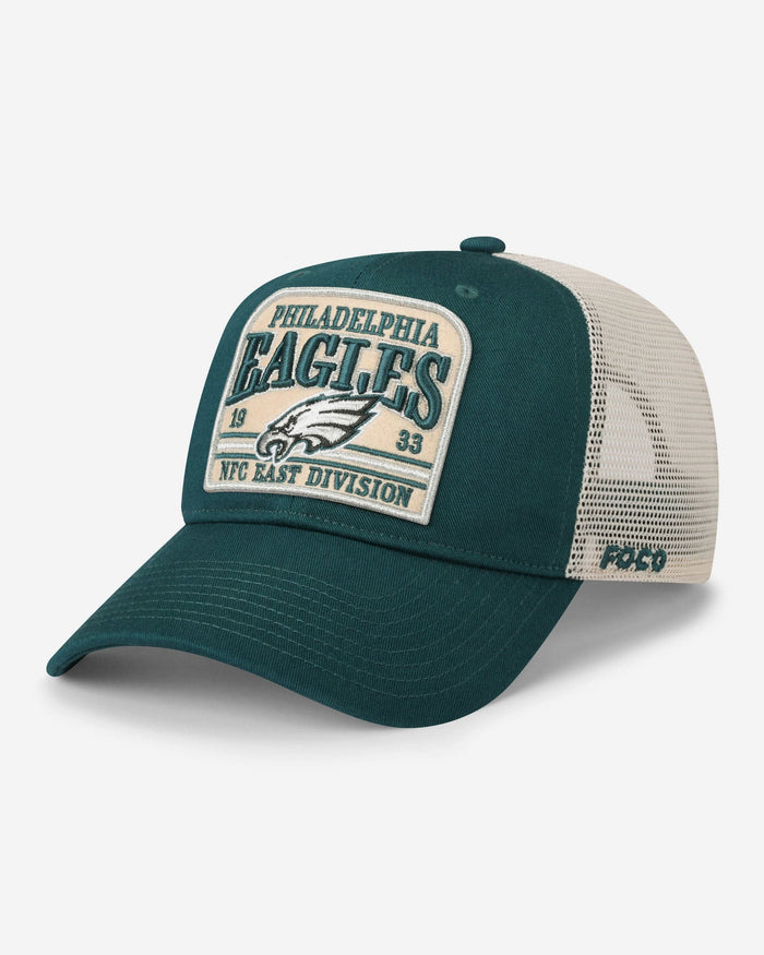 Philadelphia Eagles Truckstop Patch Trucker RF Cap FOCO - FOCO.com