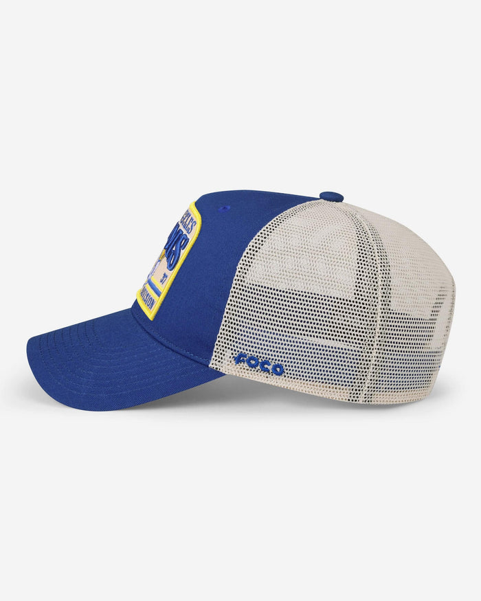 Los Angeles Rams Truckstop Patch Trucker RF Cap FOCO - FOCO.com