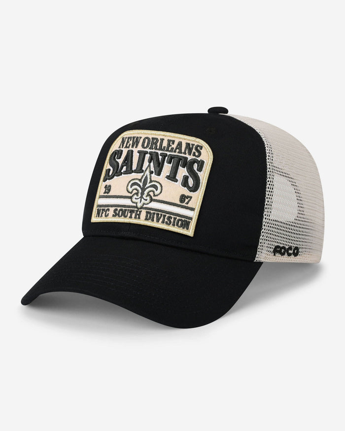 New Orleans Saints Truckstop Patch Trucker RF Cap FOCO - FOCO.com