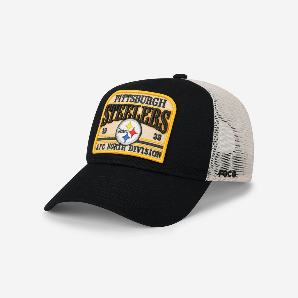 Pittsburgh Steelers Truckstop Patch Trucker RF Cap FOCO - FOCO.com