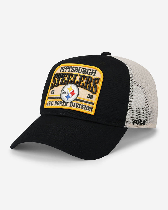 Pittsburgh Steelers Truckstop Patch Trucker RF Cap FOCO - FOCO.com