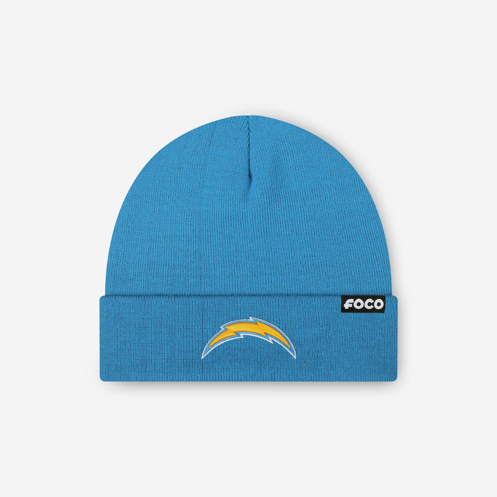 Los Angeles Chargers Basic Primary Logo Beanie FOCO - FOCO.com