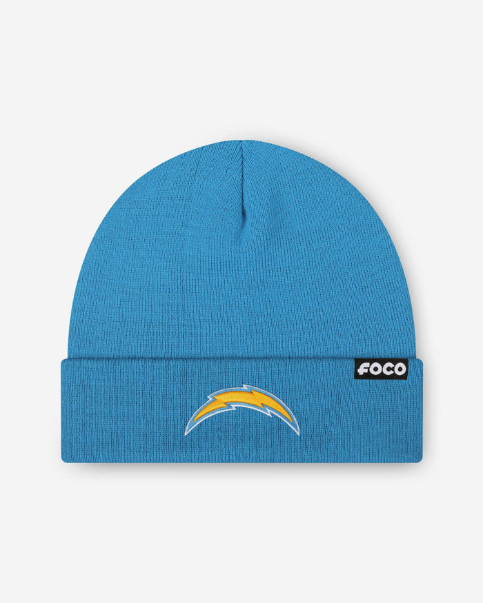 Los Angeles Chargers Basic Primary Logo Beanie FOCO - FOCO.com