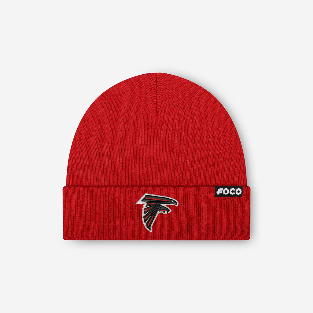 Atlanta Falcons Basic Primary Logo Beanie FOCO - FOCO.com