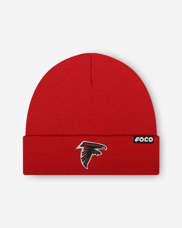 Atlanta Falcons Basic Primary Logo Beanie FOCO - FOCO.com