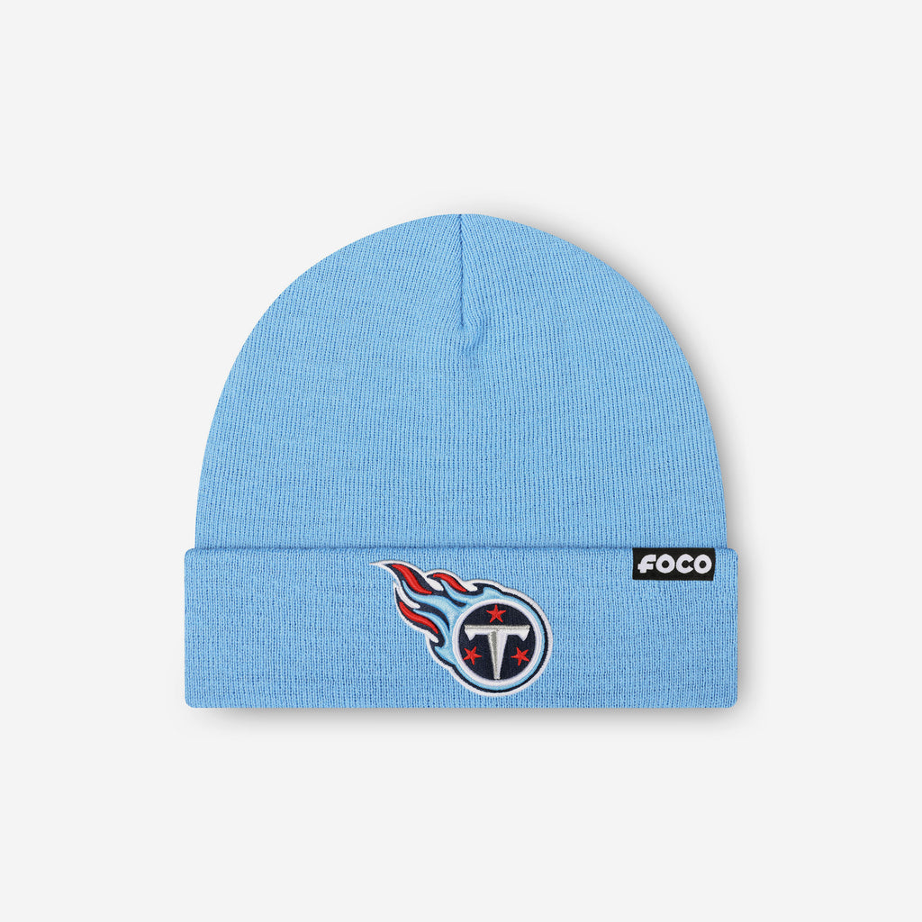 Tennessee Titans Basic Primary Logo Beanie FOCO - FOCO.com