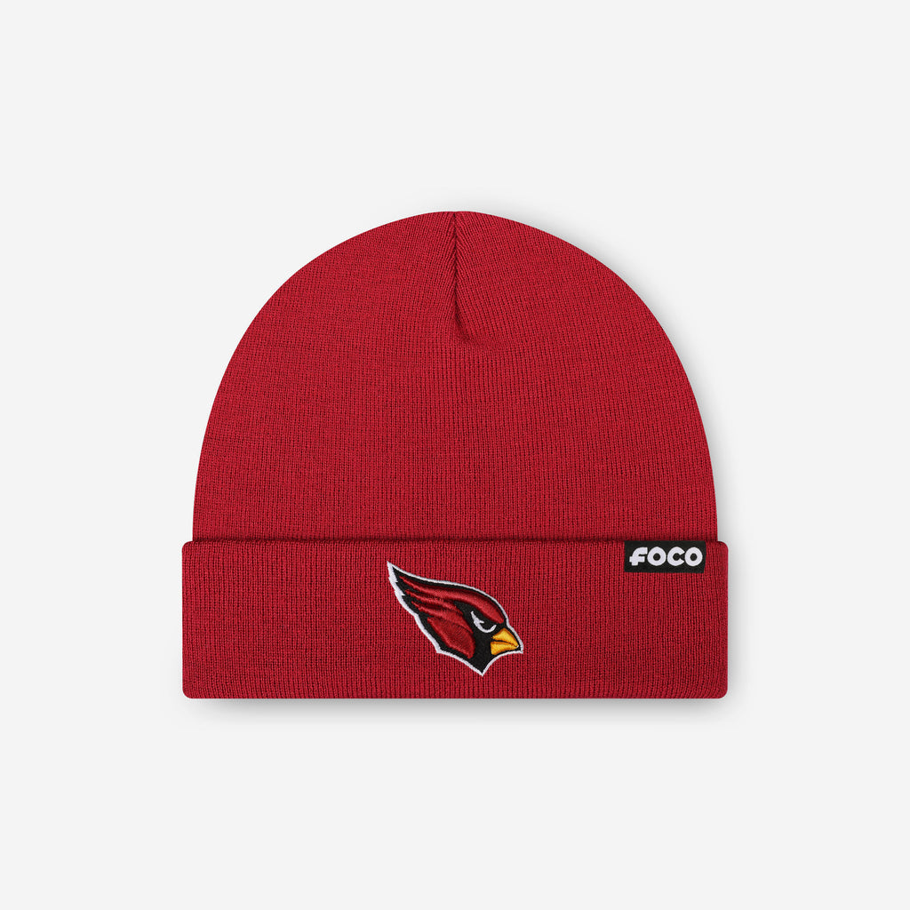 Arizona Cardinals Basic Primary Logo Beanie FOCO - FOCO.com