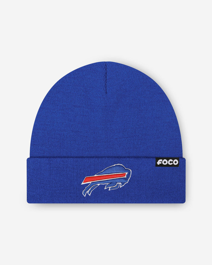 Buffalo Bills Basic Primary Logo Beanie FOCO - FOCO.com