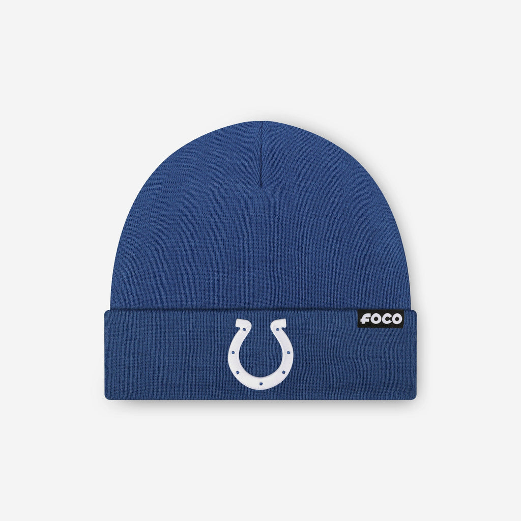 Indianapolis Colts Basic Primary Logo Beanie FOCO - FOCO.com