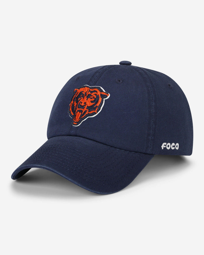 Chicago Bears Primary Logo Casual Cap FOCO Navy - FOCO.com