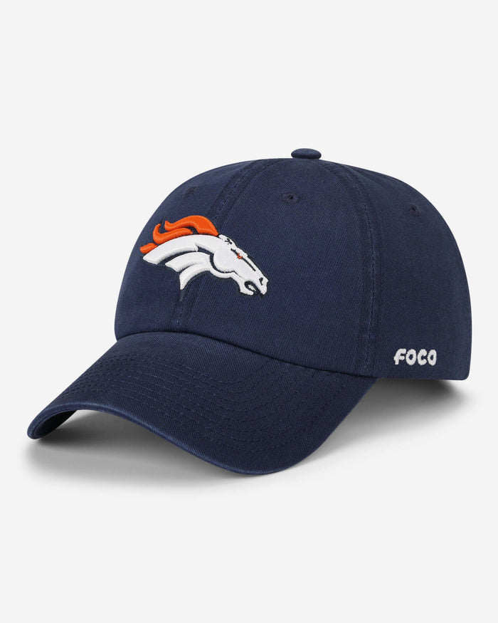 Denver Broncos Primary Logo Casual Cap FOCO Navy - FOCO.com