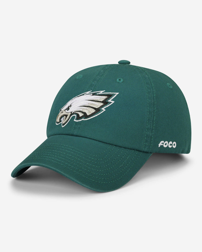 Philadelphia Eagles Primary Logo Casual Cap FOCO Midnight Green - FOCO.com