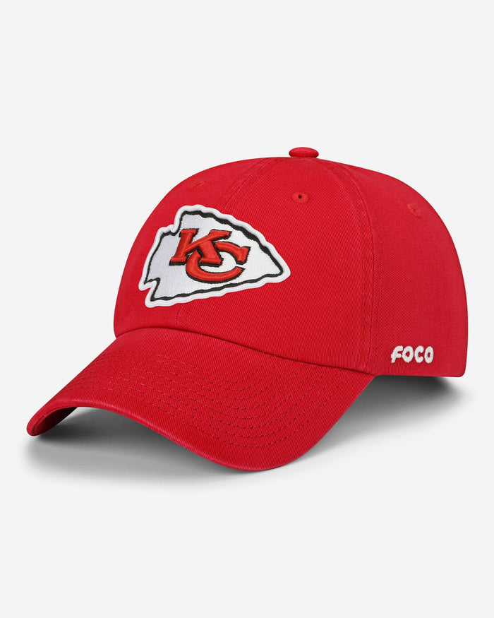 Kansas City Chiefs Primary Logo Casual Cap FOCO Red - FOCO.com