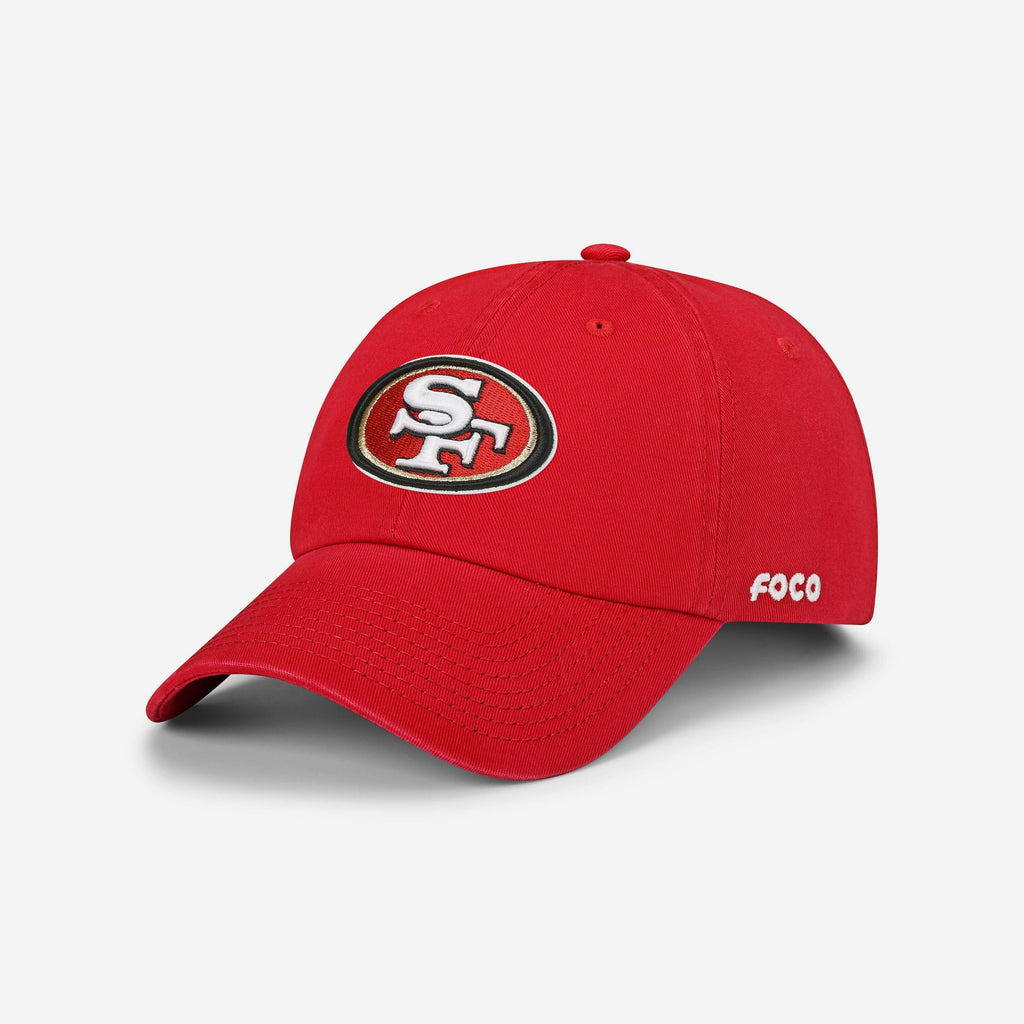 San Francisco 49ers Primary Logo Casual Cap FOCO Red - FOCO.com