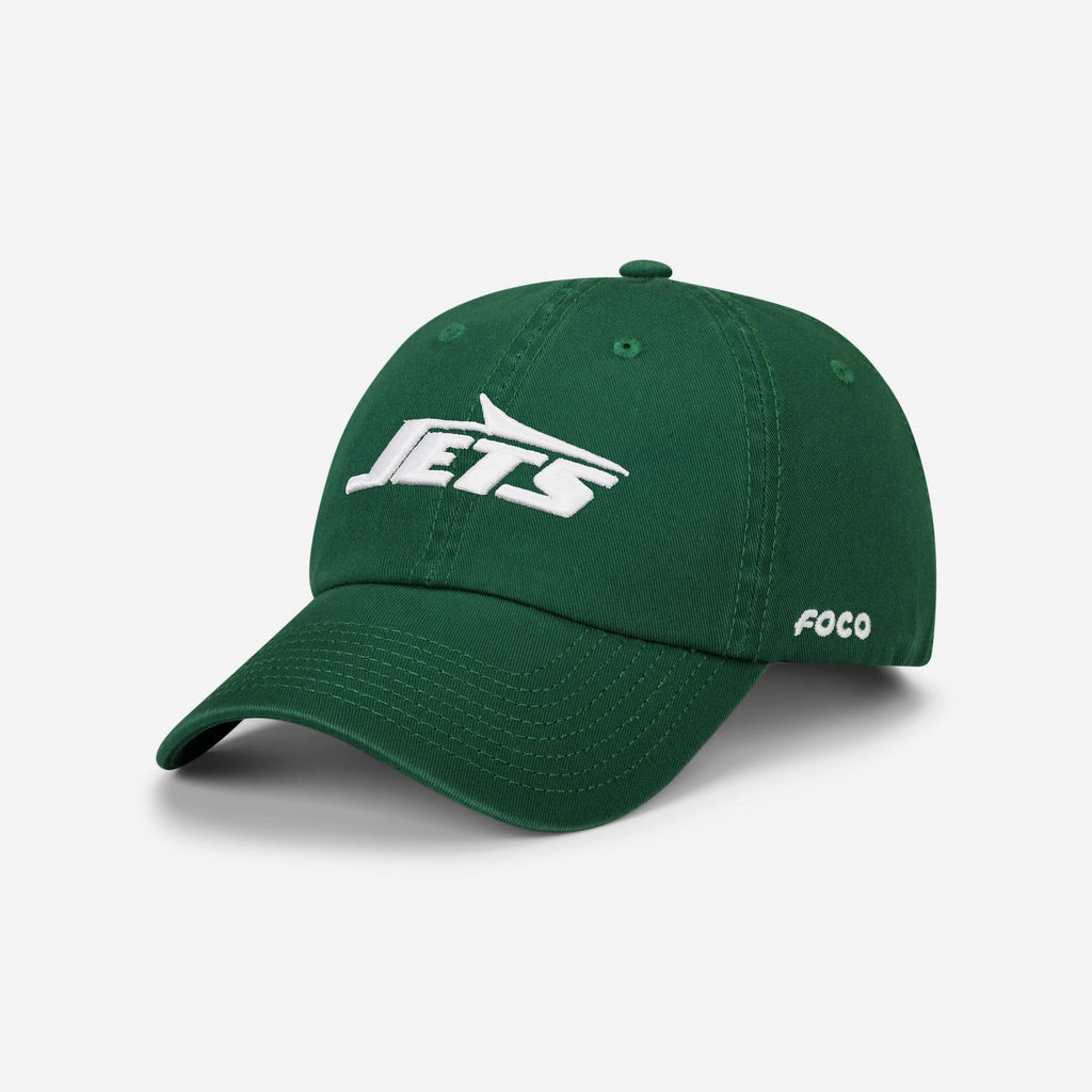 New York Jets Primary Logo Casual Cap FOCO Dark Green - FOCO.com