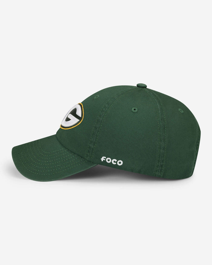 Green Bay Packers Primary Logo Casual Cap FOCO - FOCO.com