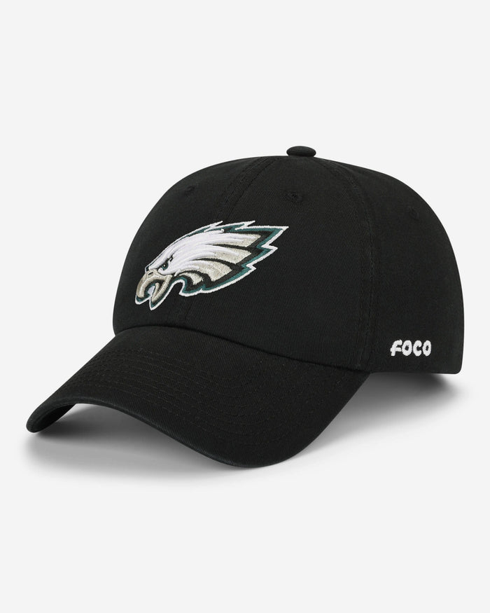 Philadelphia Eagles Primary Logo Casual Cap FOCO Black - FOCO.com