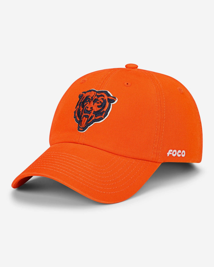 Chicago Bears Primary Logo Casual Cap FOCO Orange - FOCO.com