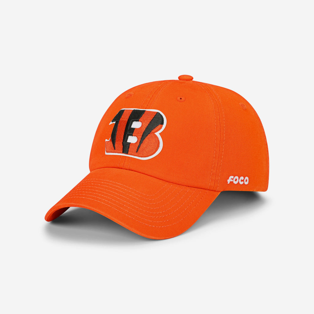 Cincinnati Bengals Primary Logo Casual Cap FOCO Orange - FOCO.com