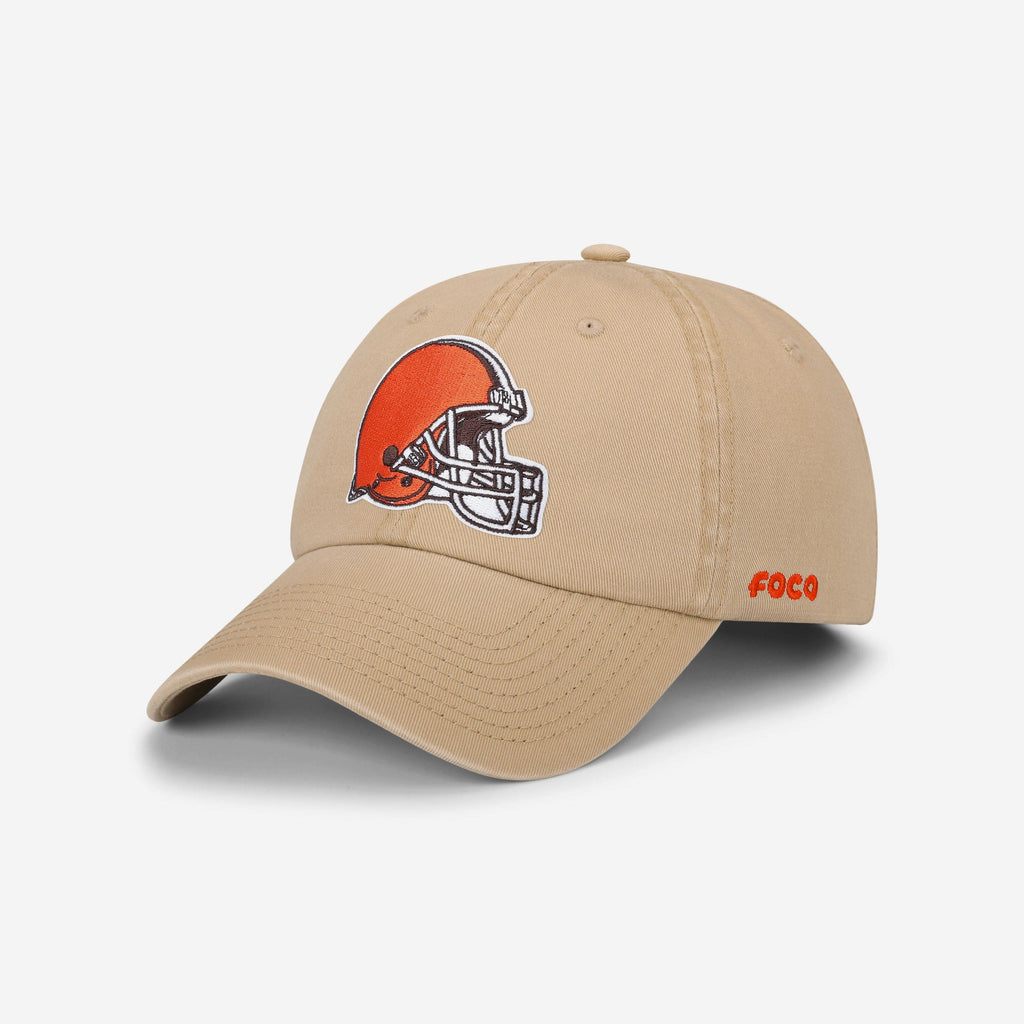 Cleveland Browns Khaki Primary Logo Casual Cap FOCO - FOCO.com