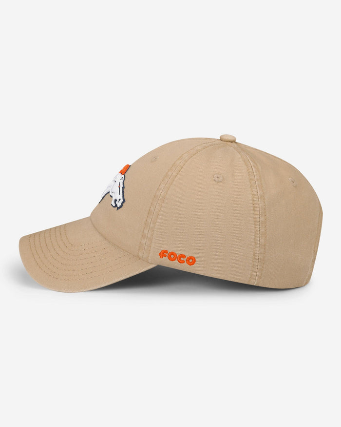 Denver Broncos Khaki Primary Logo Casual Cap FOCO - FOCO.com