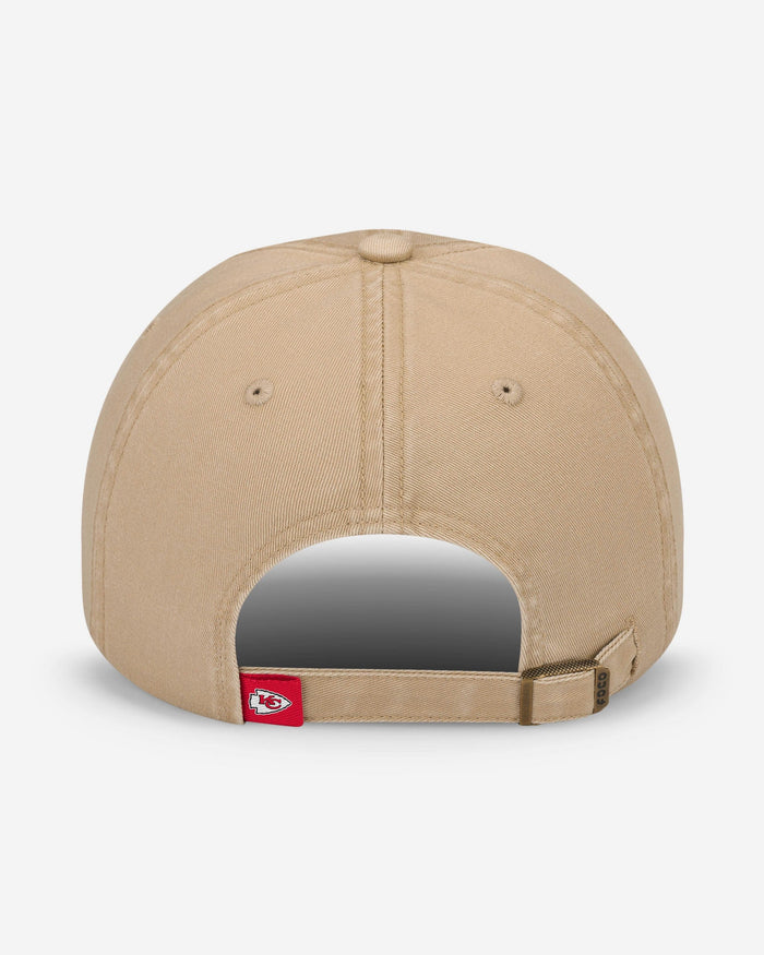 Kansas City Chiefs Khaki Primary Logo Casual Cap FOCO - FOCO.com