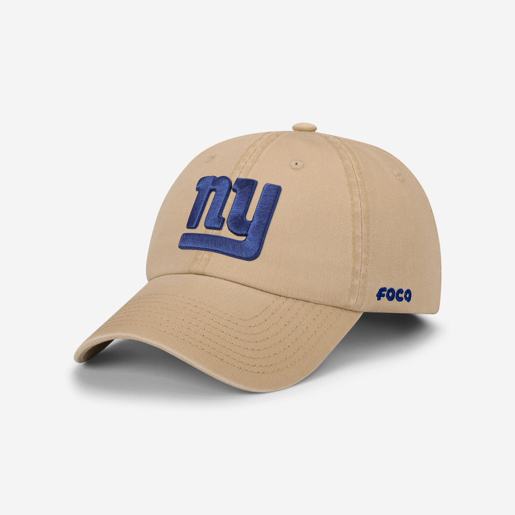 New York Giants Khaki Primary Logo Casual Cap FOCO - FOCO.com