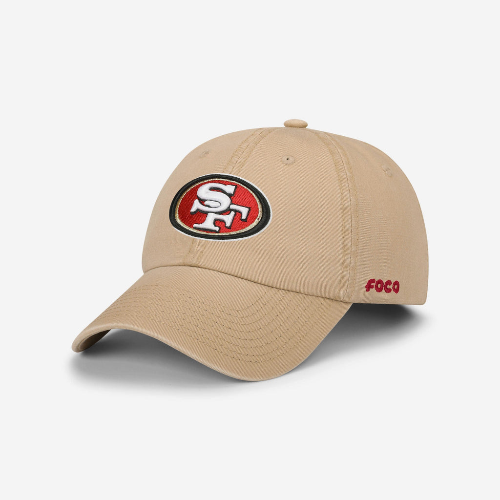 San Francisco 49ers Khaki Primary Logo Casual Cap FOCO - FOCO.com