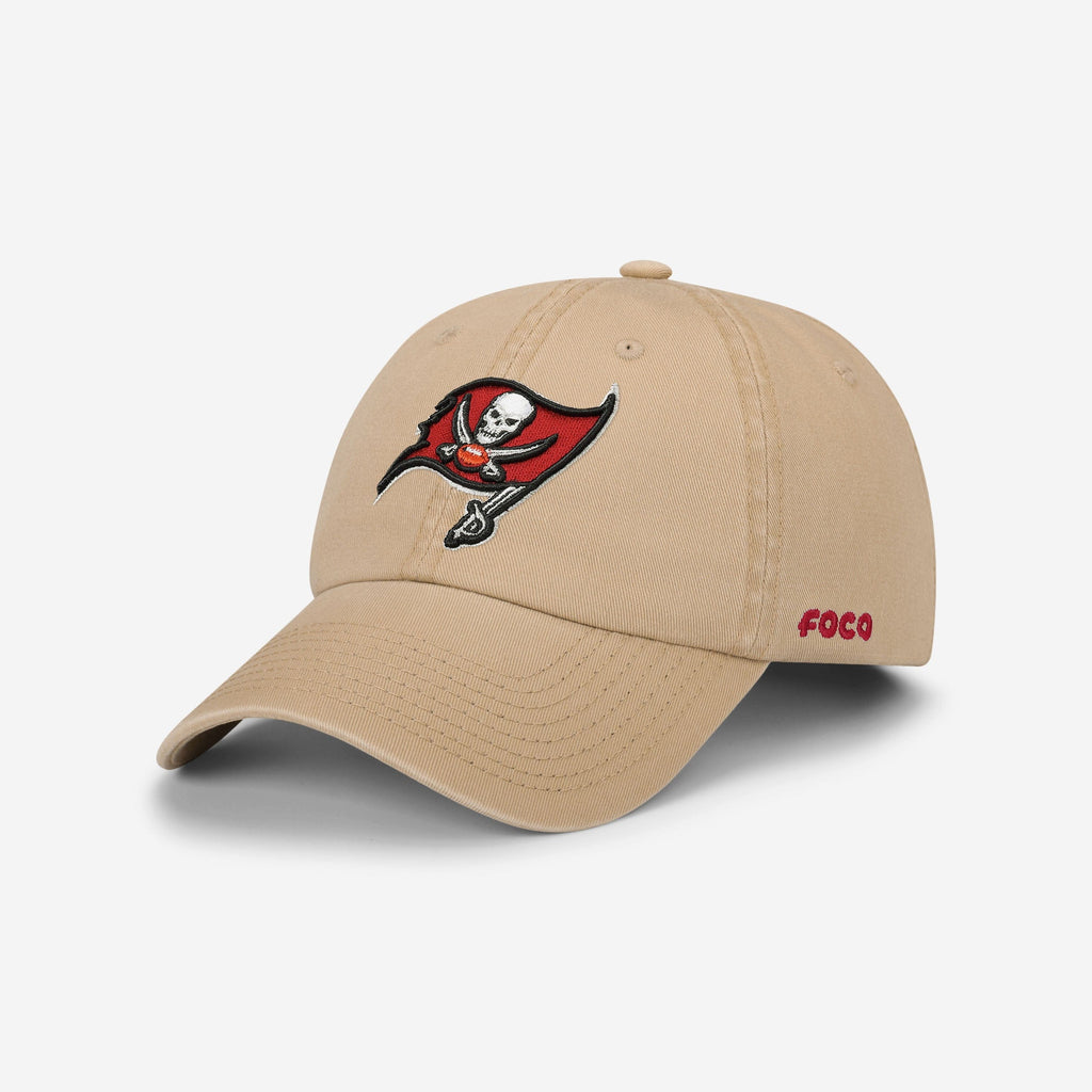 Tampa Bay Buccaneers Khaki Primary Logo Casual Cap FOCO - FOCO.com