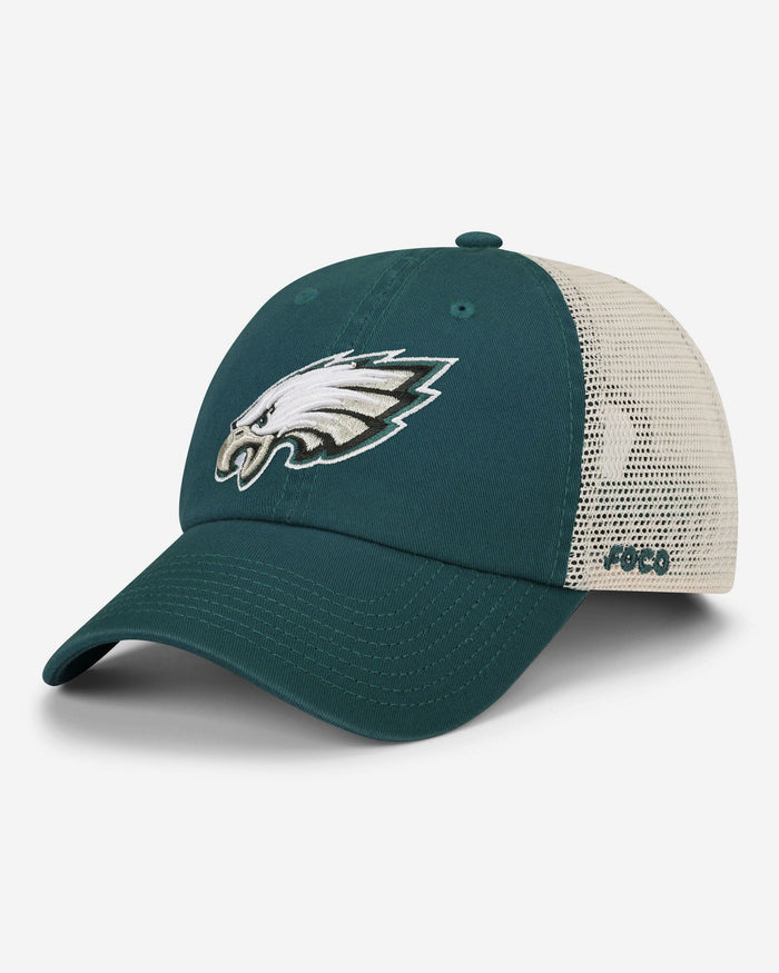 Philadelphia Eagles Primary Logo Casual Trucker Cap FOCO - FOCO.com