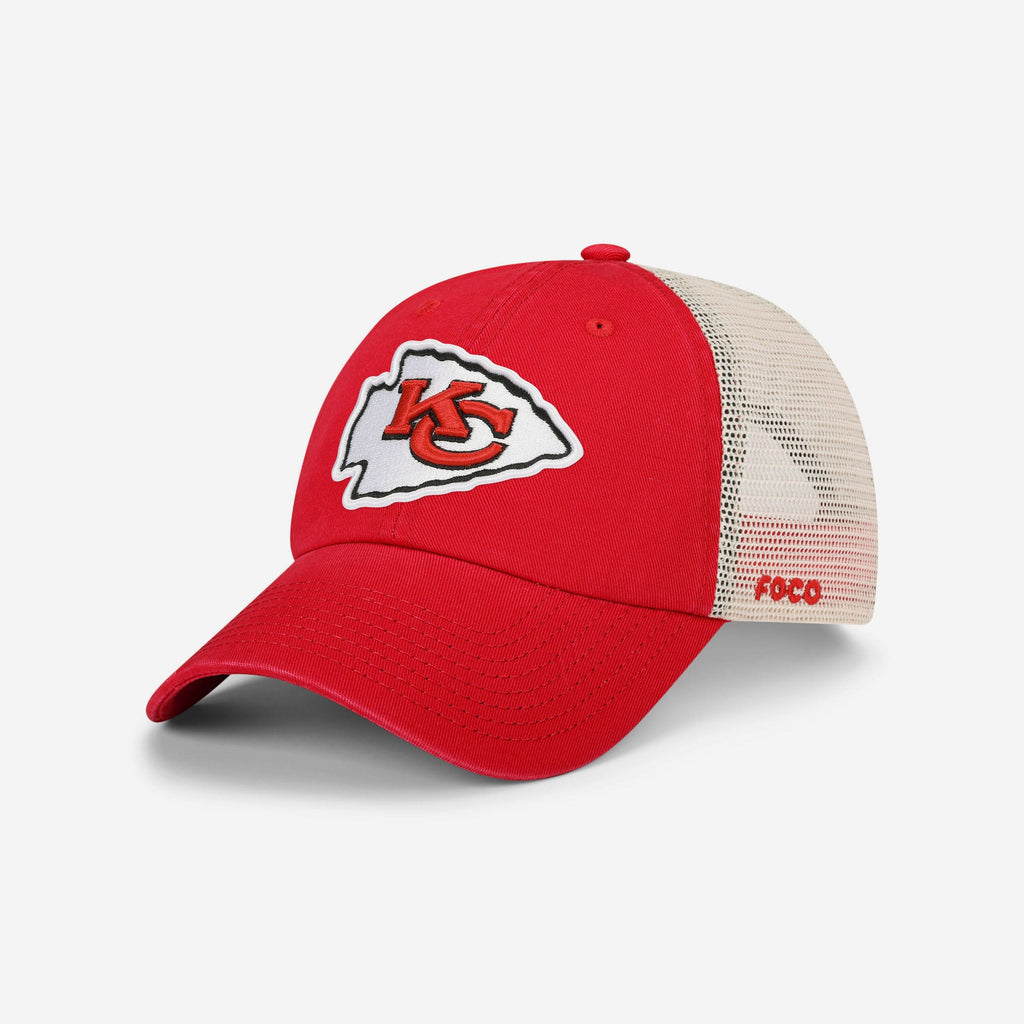 Kansas City Chiefs Primary Logo Casual Trucker Cap FOCO - FOCO.com