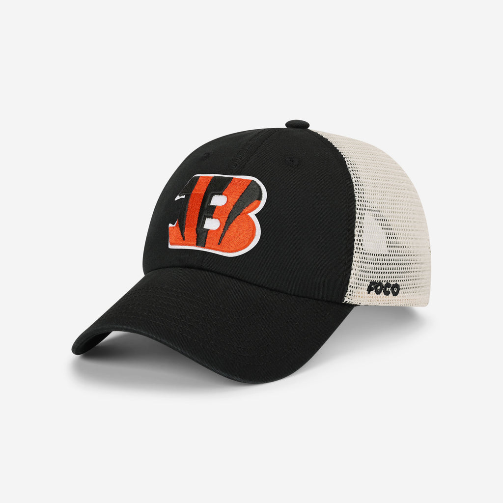 Cincinnati Bengals Primary Logo Casual Trucker Cap FOCO - FOCO.com