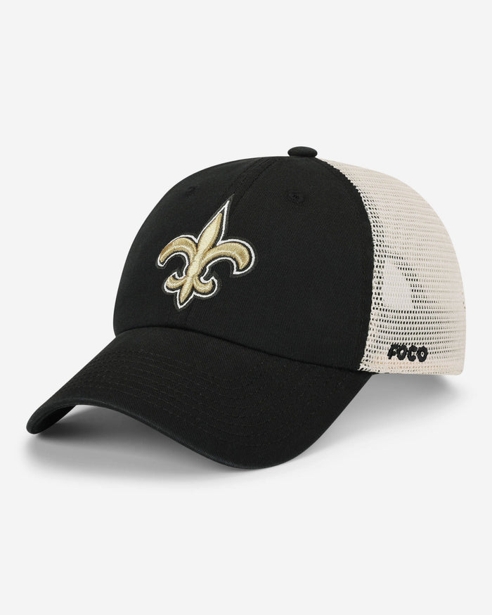 New Orleans Saints Primary Logo Casual Trucker Cap FOCO - FOCO.com