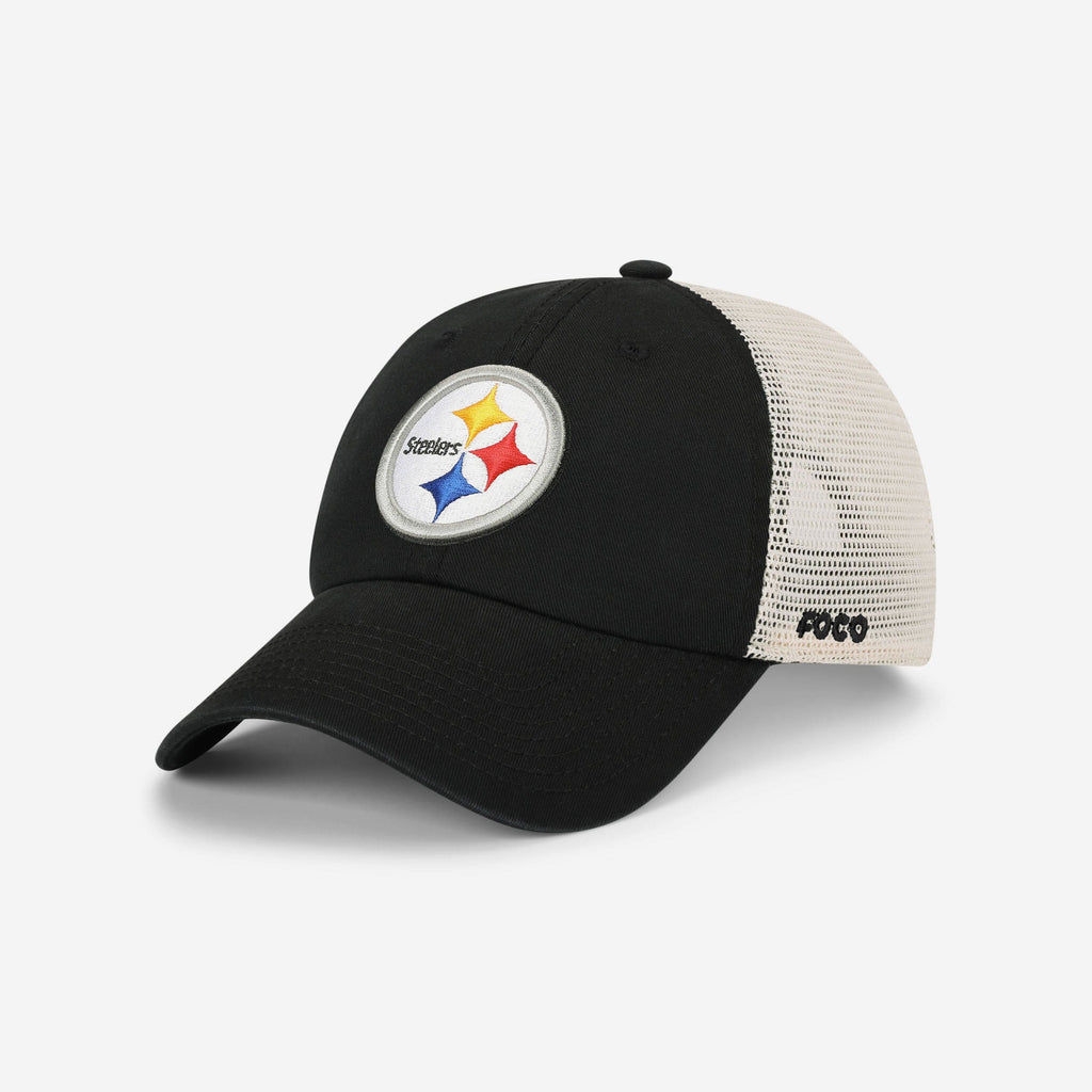 Pittsburgh Steelers Primary Logo Casual Trucker Cap FOCO - FOCO.com