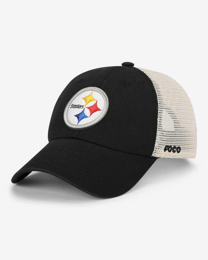 Pittsburgh Steelers Primary Logo Casual Trucker Cap FOCO - FOCO.com