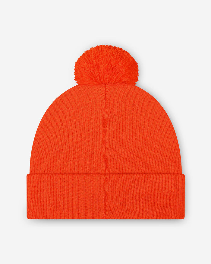 Cleveland Browns Basic Primary Logo Pom Beanie FOCO - FOCO.com