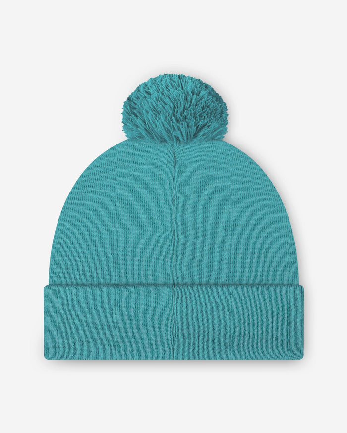 Miami Dolphins Basic Primary Logo Pom Beanie FOCO - FOCO.com