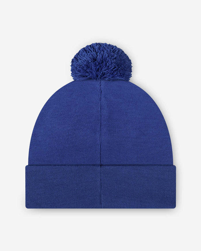 New York Giants Basic Primary Logo Pom Beanie FOCO - FOCO.com