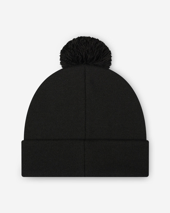 Las Vegas Raiders Basic Primary Logo Pom Beanie FOCO - FOCO.com