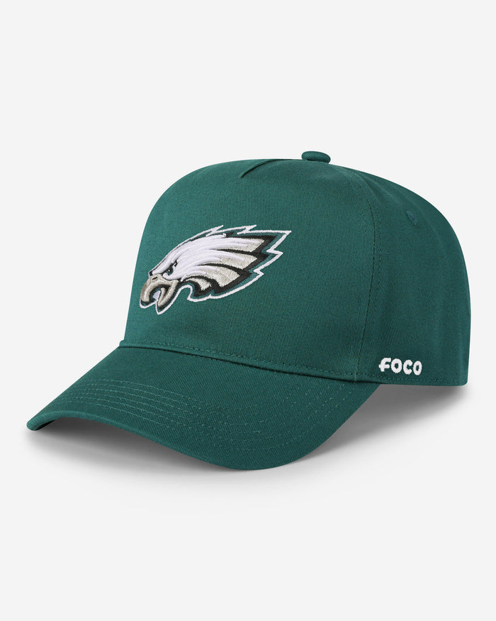 Philadelphia Eagles Primary Logo Marquee RF Cap FOCO Midnight Green - FOCO.com