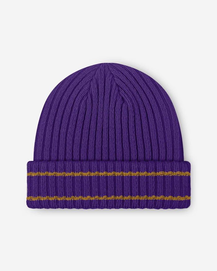 Baltimore Ravens Primary Logo Ribbed Beanie FOCO - FOCO.com