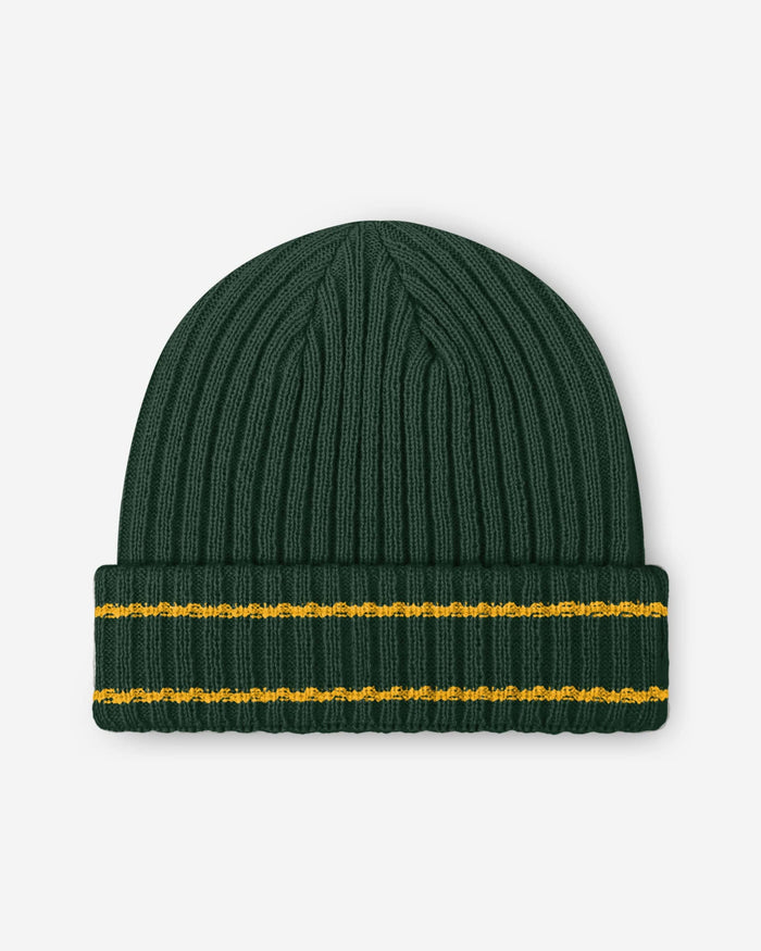 Green Bay Packers Primary Logo Ribbed Beanie FOCO - FOCO.com