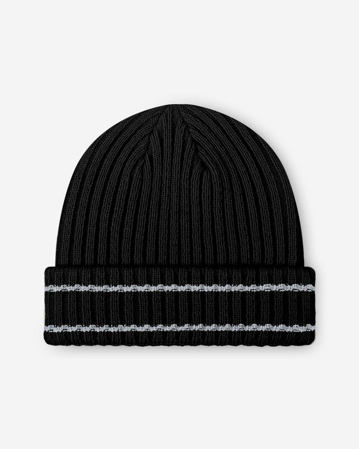 Las Vegas Raiders Primary Logo Ribbed Beanie FOCO - FOCO.com