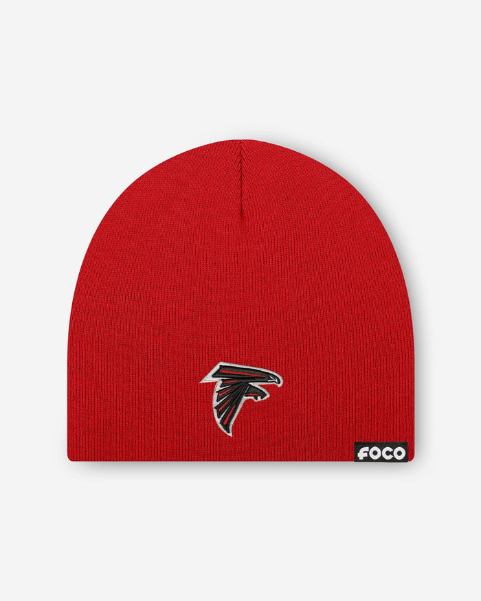 Atlanta Falcons Basic Primary Logo Skull Beanie FOCO - FOCO.com