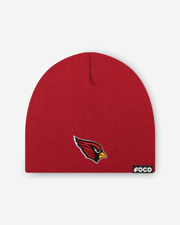 Arizona Cardinals Basic Primary Logo Skull Beanie FOCO - FOCO.com