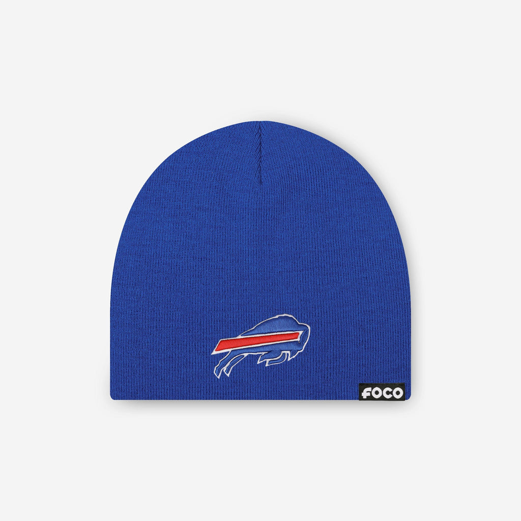 Buffalo Bills Basic Primary Logo Skull Beanie FOCO - FOCO.com